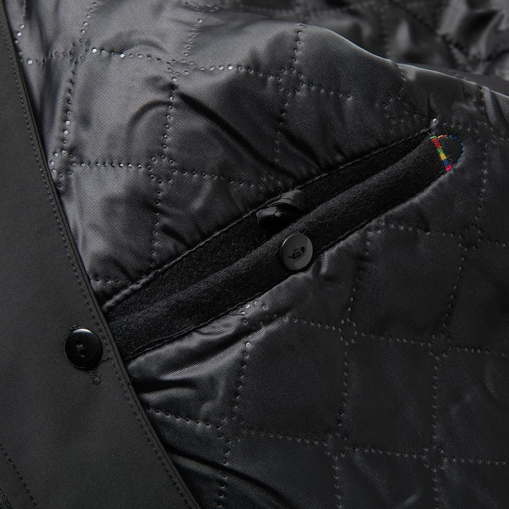 Sliktaa Herren Wollmantel dicker Trenchcoat mittlerer Länge Mantel Kerbe Kragen warmer Mantel Herren
