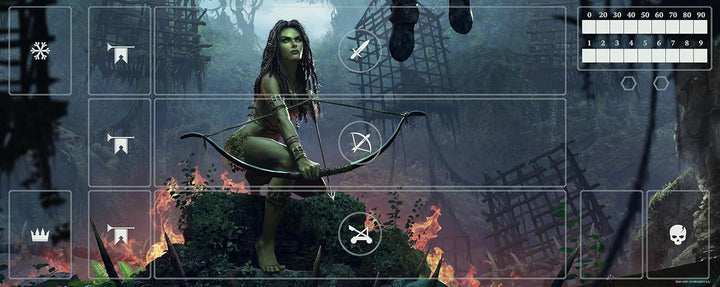 Gwent Neoprene Mat – Scoia'tael, Masse: 290 x 730mm