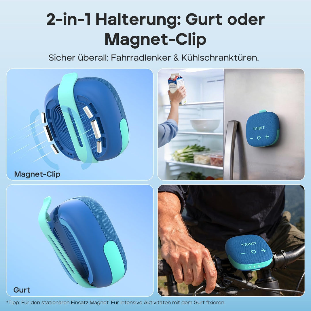 Tribit Bluetooth Portable Lautsprecher StormBox Micro 3, blue