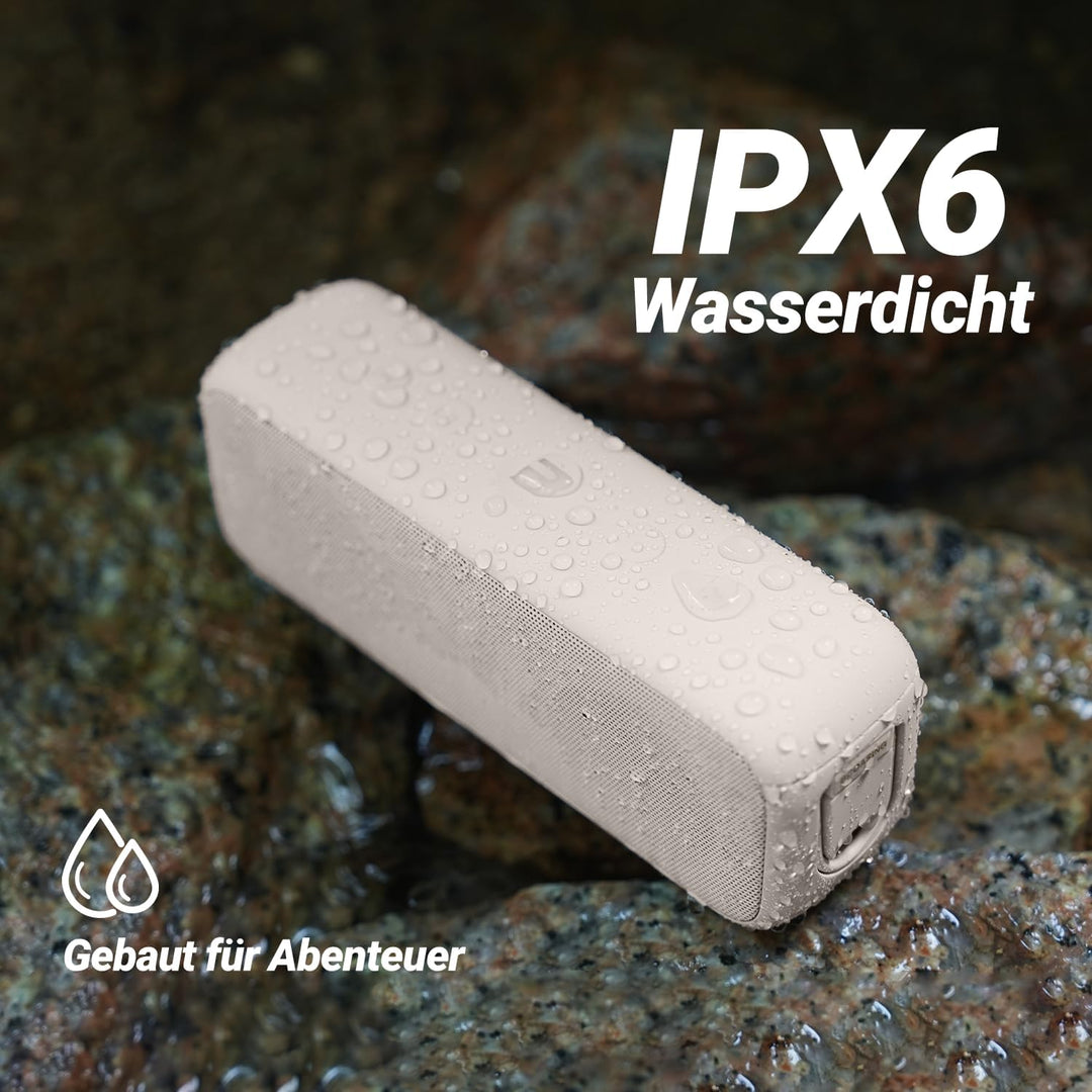 BOGASING G6 Tragbarer Bluetooth Lautsprecher 30W mit klarem Klang