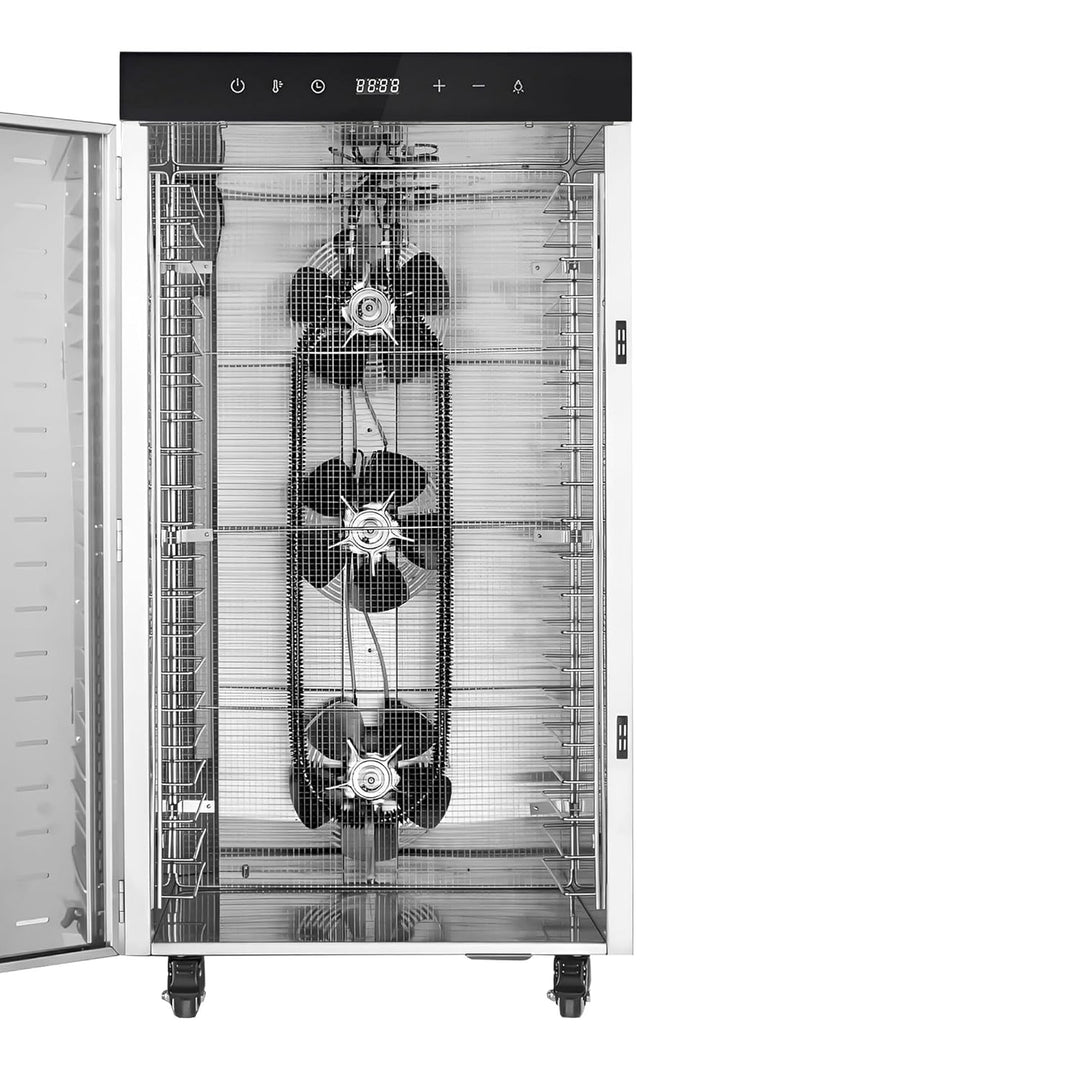 GGM Gastro Dörrgerät 20 Ablagen Edelstahl 2 kW | Ideal für den Dauereinsatz, digitale Präzisionssteu