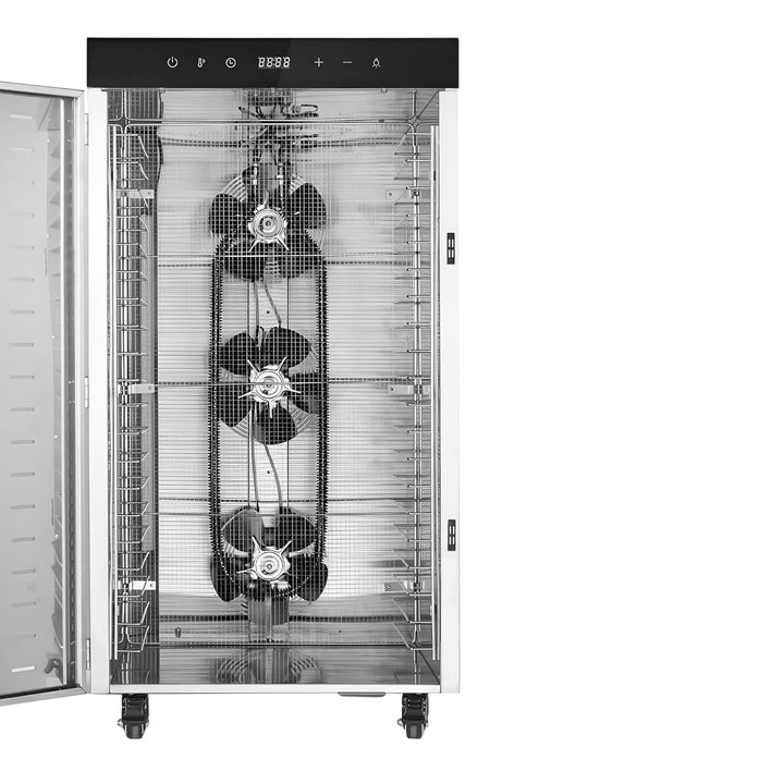 GGM Gastro Dörrgerät 20 Ablagen Edelstahl 2 kW | Ideal für den Dauereinsatz, digitale Präzisionssteu