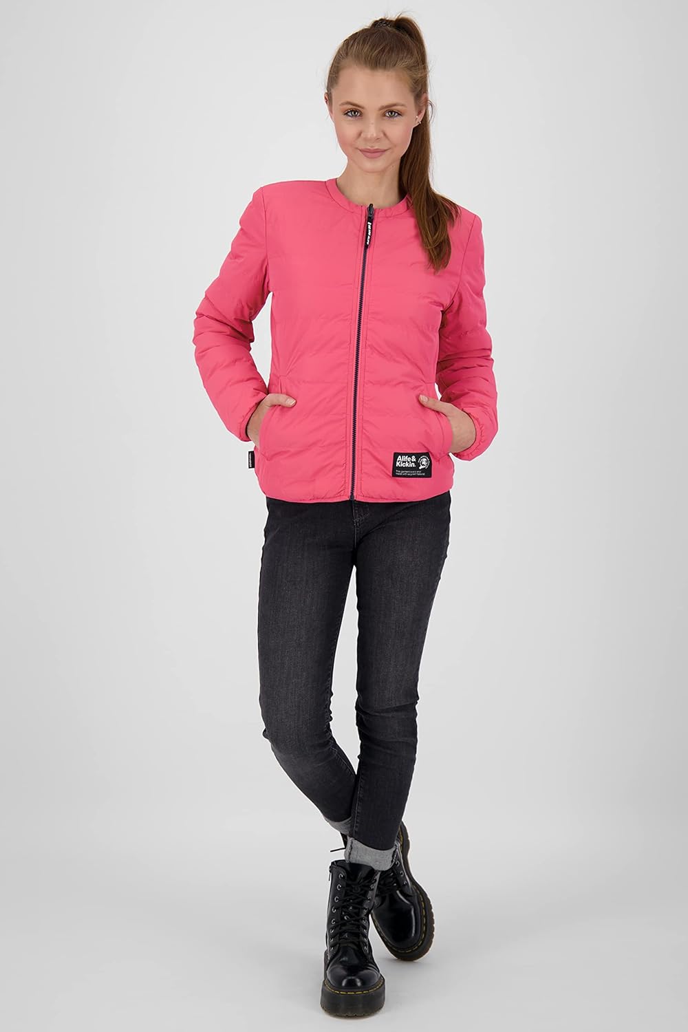 ALIFE AND KICKIN NovaAK Jacket Damen leichte Jacke S flamingo, S flamingo