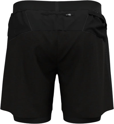 Odlo Herren 2-in-1 Laufshorts X-alp Trail 6 Inch_323452 S Schwarz, S Schwarz