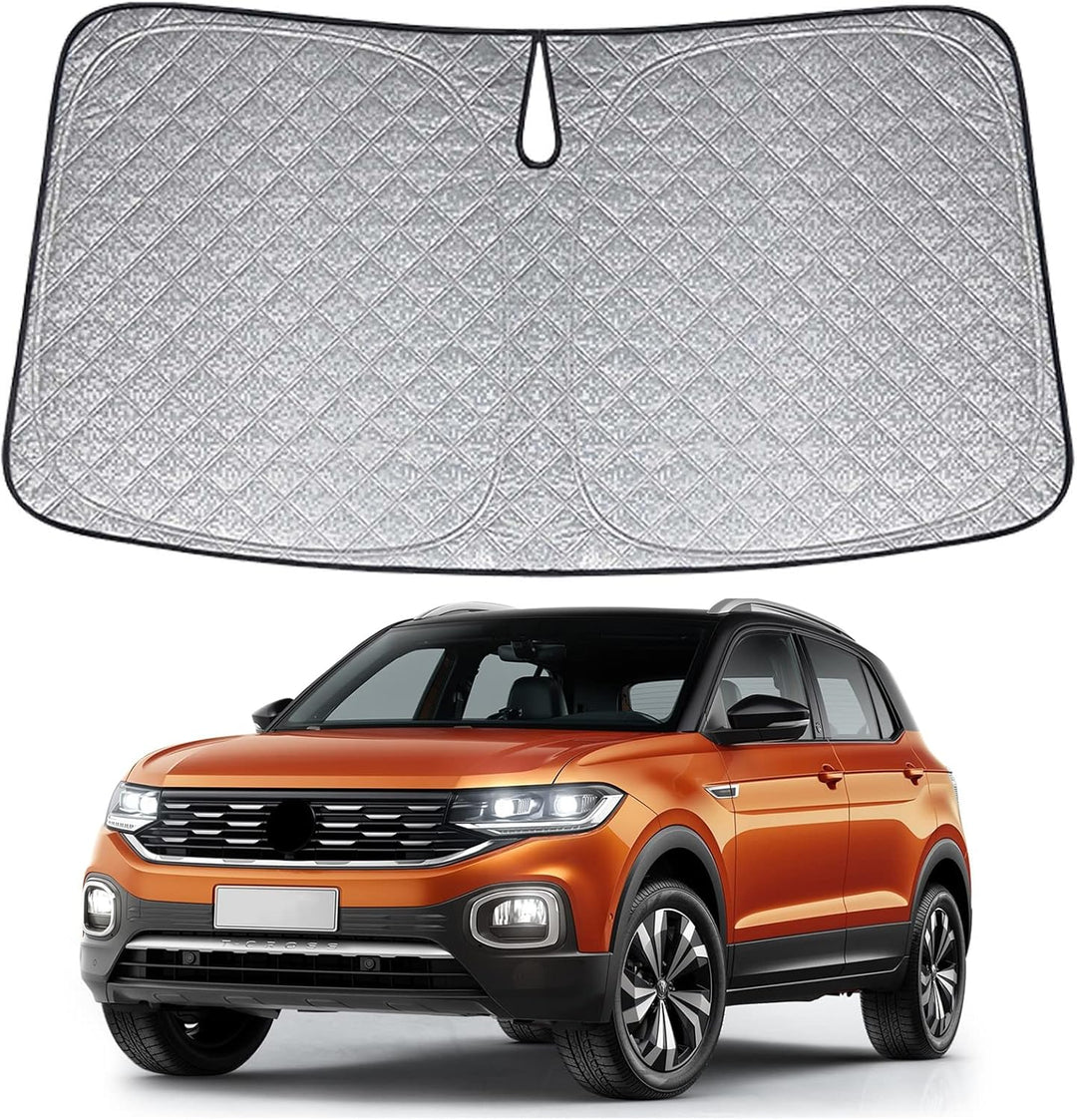 Auto Sonnenschutz Kompatibel mit VW T-Cross - Sonnenschutz Abdeckungen Frontscheibe Sonnenschirm Die