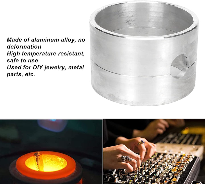 Casting Sandbox Schmelztieg, Aluminium-Legierung hohe Temperaturbeständigkeit Gute Wärmeableitung Sa