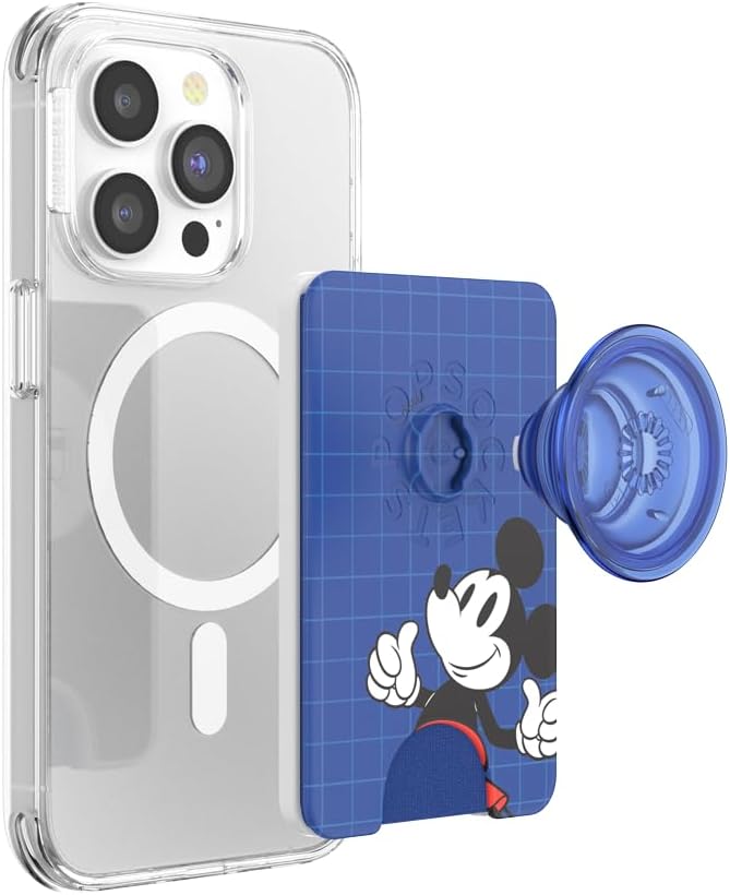 PopSockets Telefon-Geldbörse mit erweitertem Griff und Adapterring für MagSafe, Telefonkartenhalter,