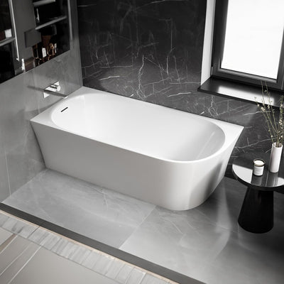 BERNSTEIN Eck-Badewanne aus Sanitäracryl Wanne mit Doppelwandiger Konstruktion 170 x 80 x 58 cm - 5