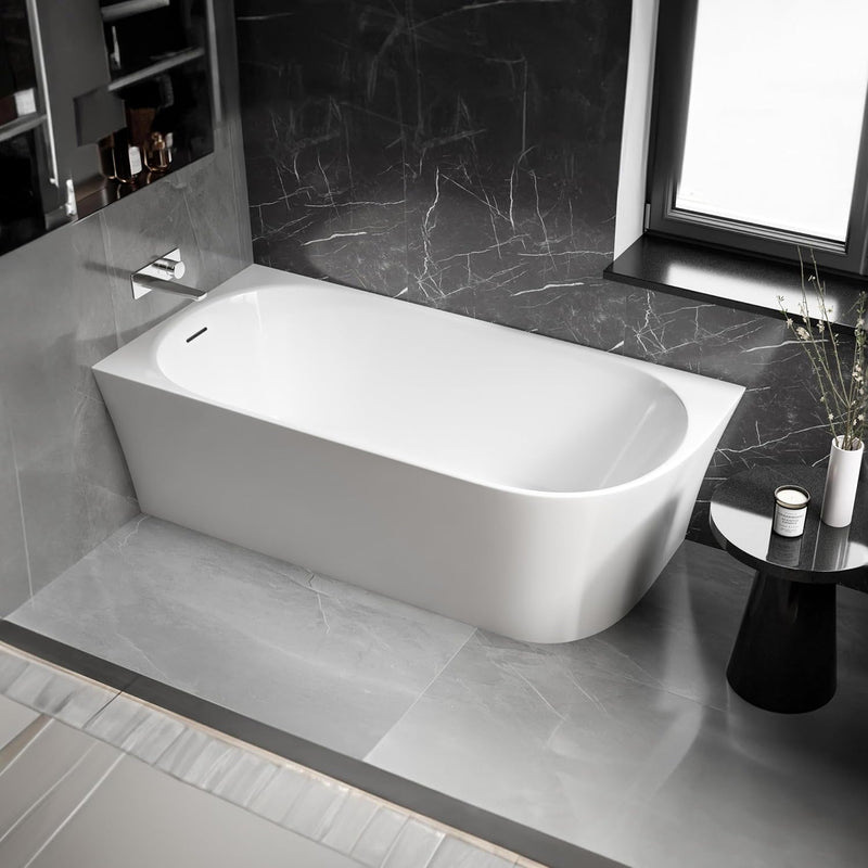 BERNSTEIN Eck-Badewanne aus Sanitäracryl Wanne mit Doppelwandiger Konstruktion 170 x 80 x 58 cm - 5