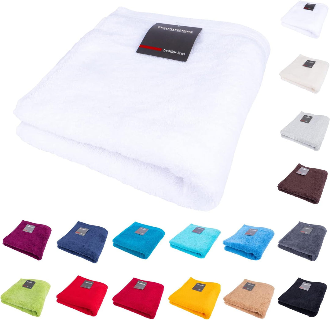 Traumschloss Badetuch »Frottier-Line« 100% Baumwolle | flauschig weich, Farbe:gelb, Grösse:100x150 1