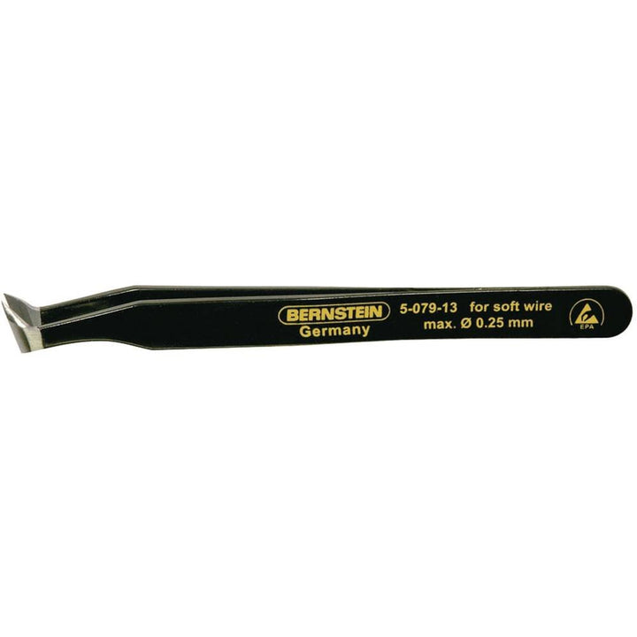 Bernstein Schneidpinzette, 115 mm, Schneide 10 mm mit ESD-Beschichtung, 5-079-13