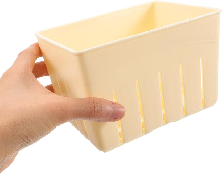 Ciieeo Hausgemachte Käseform und Tofu Presse aus Kunststoff 3 Stück mit Pressdeckel für Frische Käse