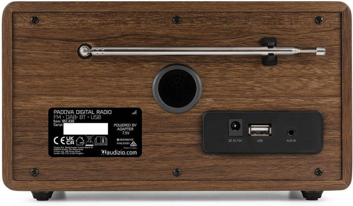 Audizio Padova - Küchenradio DAB Radio mit Fernbedienung, Retro DAB Radio mit Bluetooth, TFT Farbdis