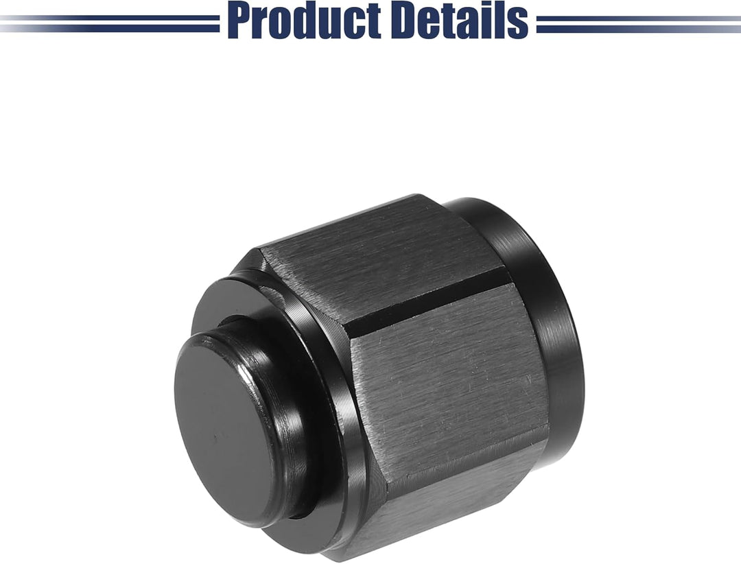 A ABSOPRO 4 Stück Universal Bördel Kappen Adapter Schwarz AN10, AN10