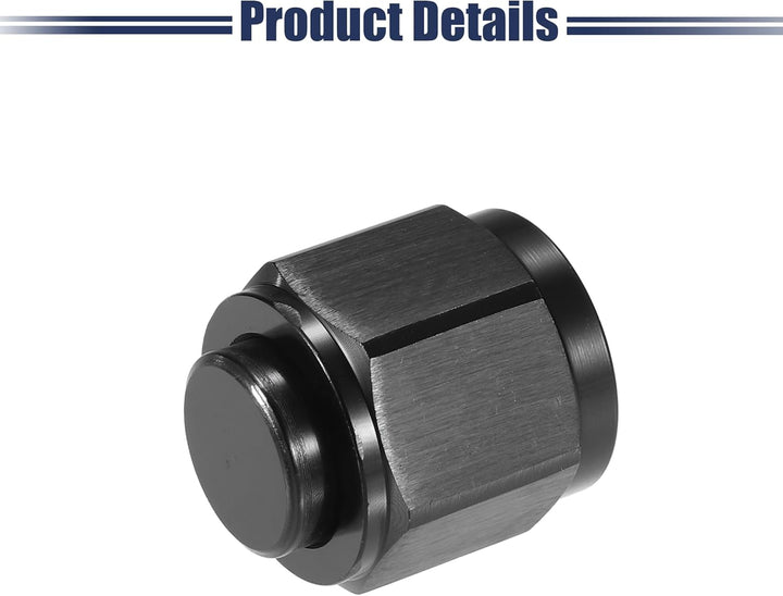 A ABSOPRO 4 Stück Universal Bördel Kappen Adapter Schwarz AN10, AN10
