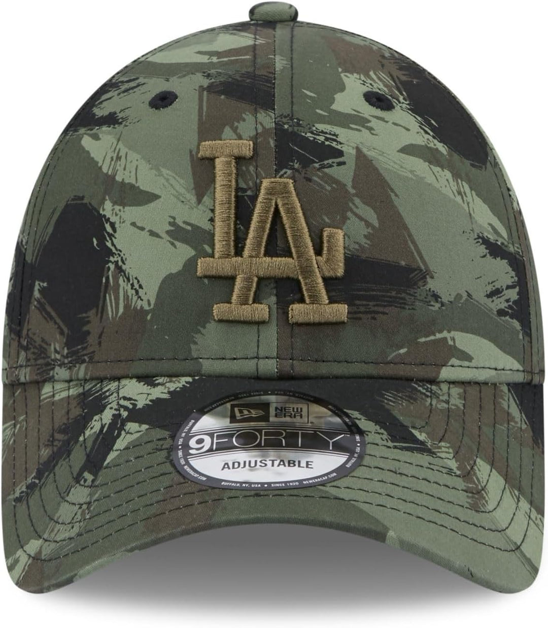 New Era Los Angeles Dodgers MLB Painted AOP Olive 9Forty Adjustable Cap Einheitsgrösse 940-Dodgers-O