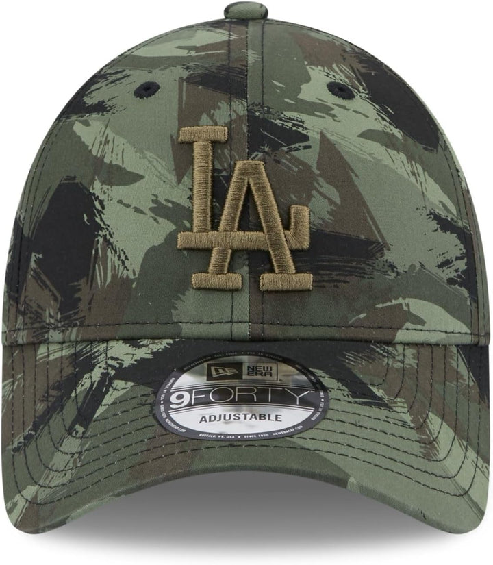 New Era Los Angeles Dodgers MLB Painted AOP Olive 9Forty Adjustable Cap Einheitsgrösse 940-Dodgers-O