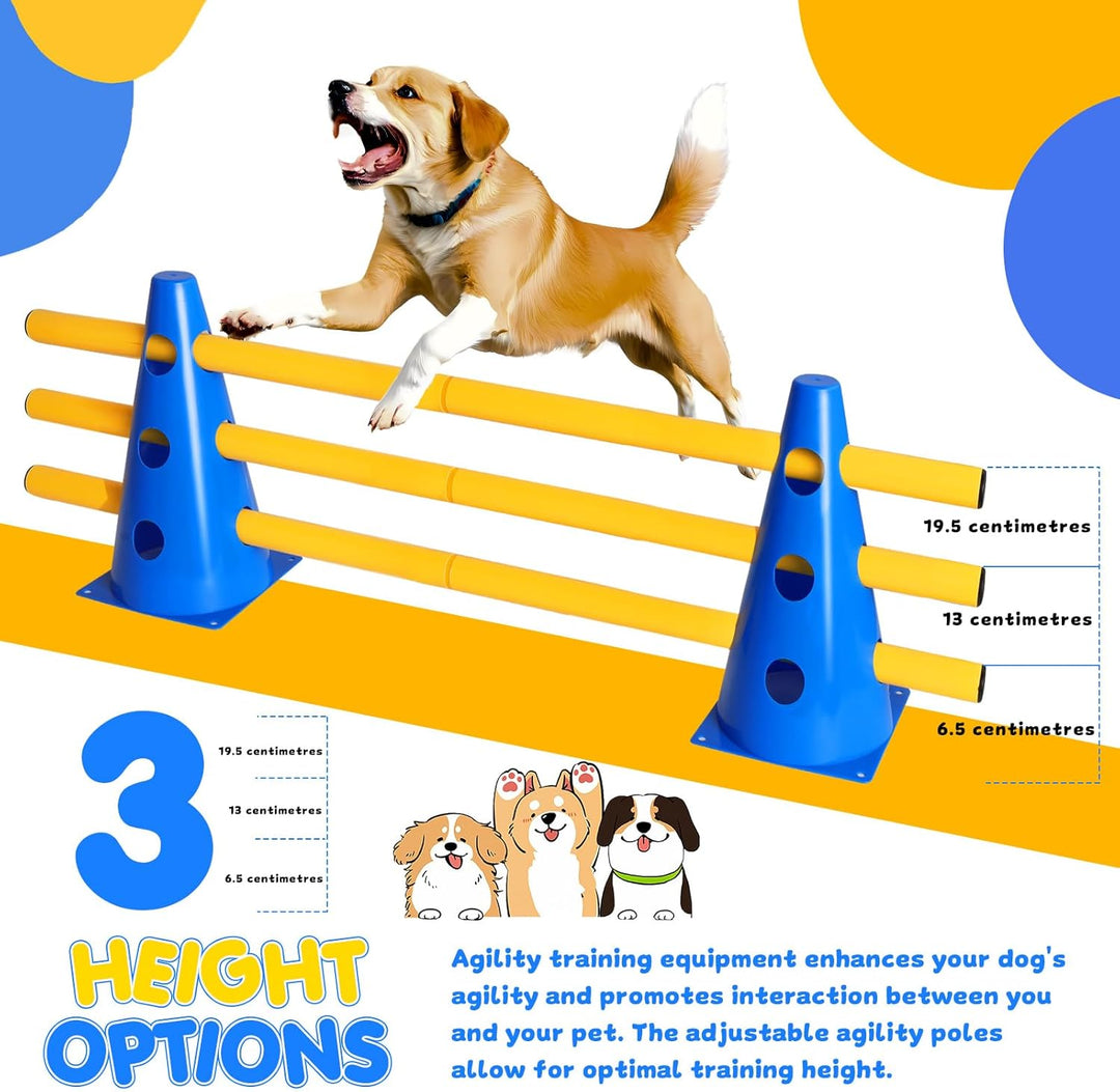 8er Agility Set Hunde, Cavaletti Hund Hobby Horse Hindernisse Hürden Hindernisse Hobby Horsing Hunde