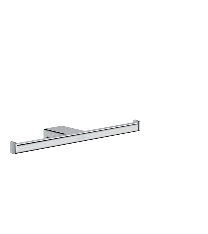 hansgrohe Doppel-Toilettenpapierhalter AddStoris, Doppelpapierrollenhalter Chrom, 2 Rollen 2 Rollen
