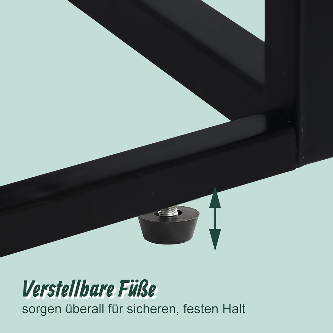 Relaxdays Weinregal, 30 Flaschen, Industrial, HBT: 88 x 59 x 30 cm, Weinhalter stehend, Weinflaschen