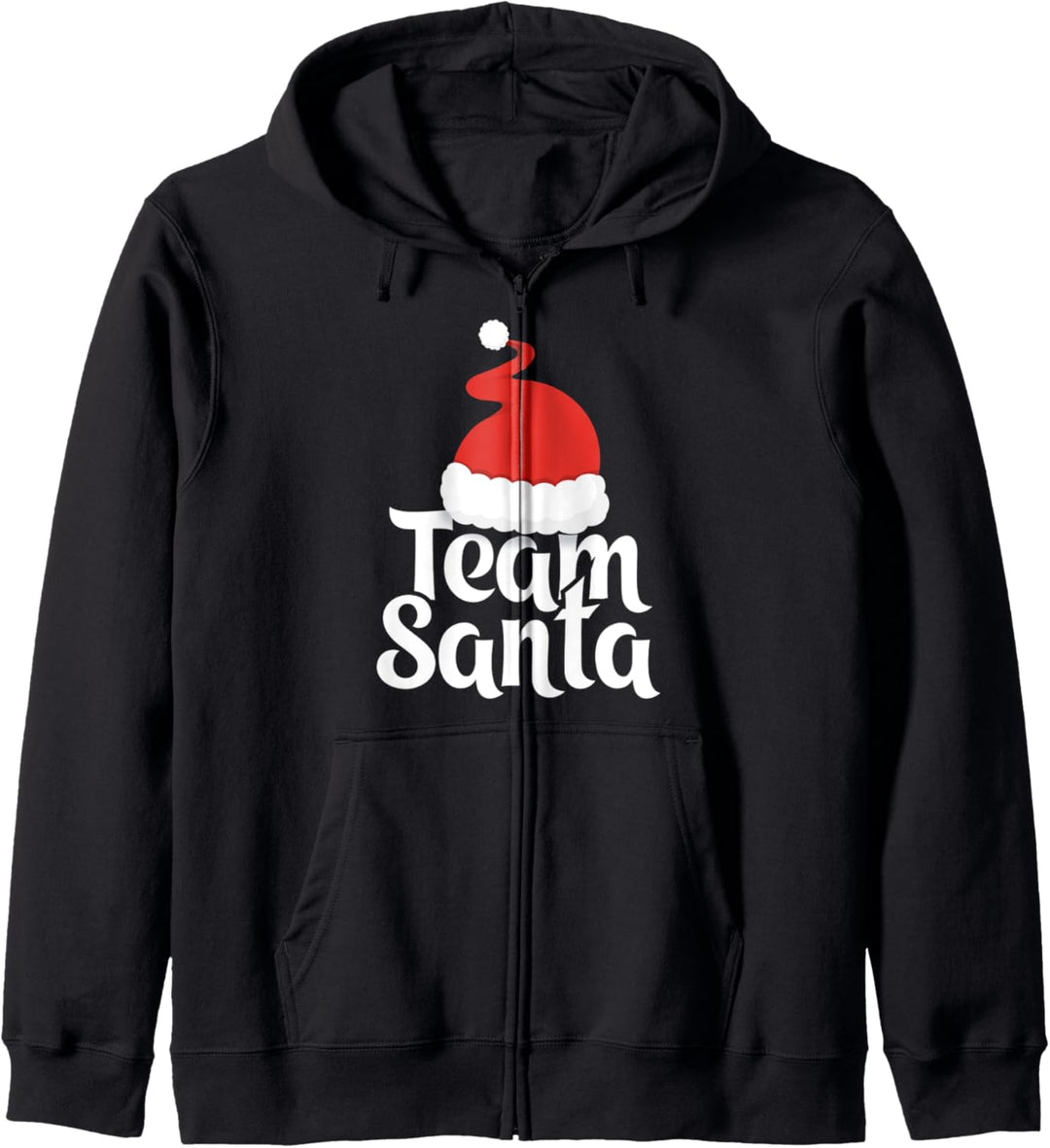 Team Santa Tshirt Christmas Family Matching Pajama Kapuzenjacke