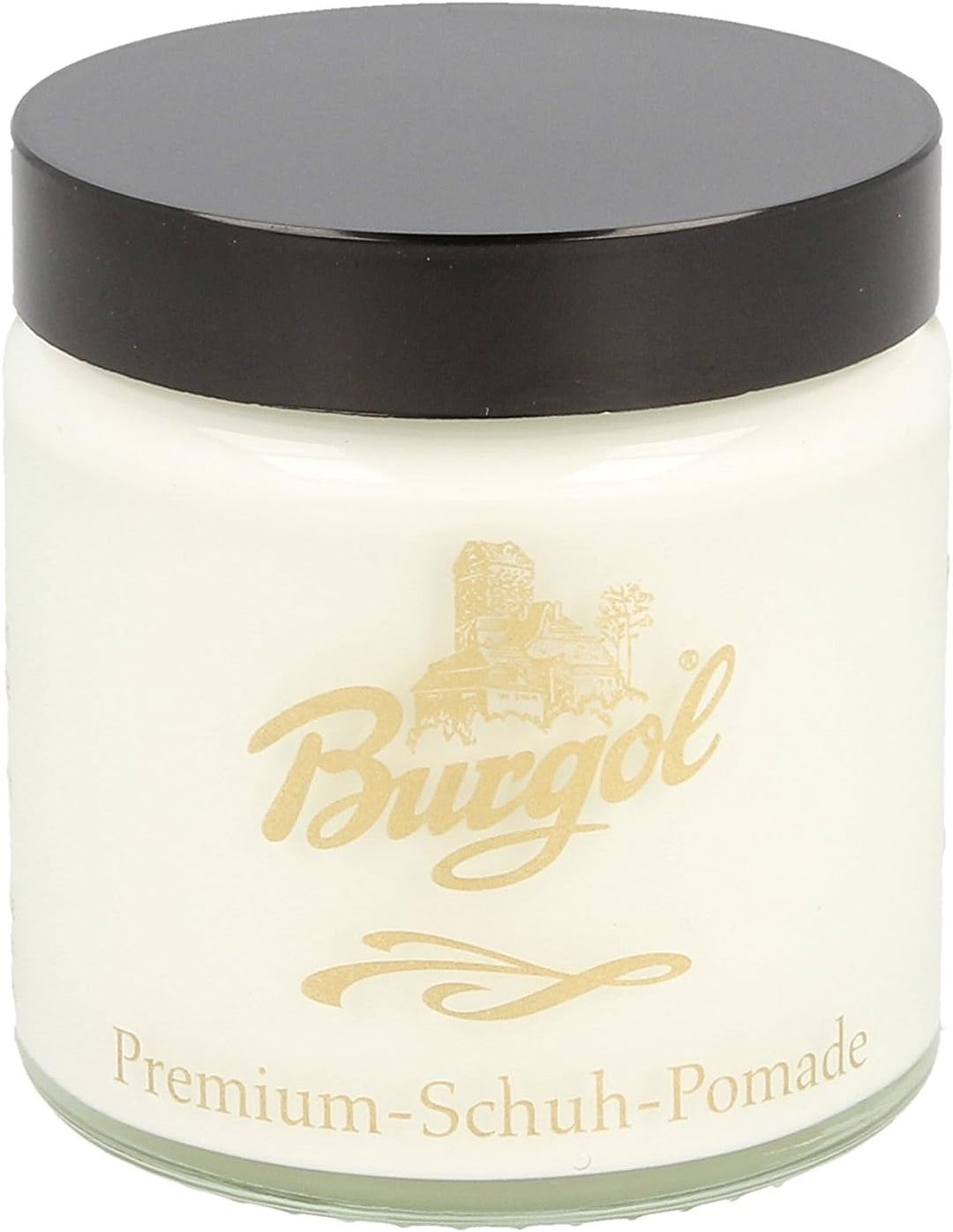Burgol Schuhpflegeset Schuhpomade FARBLOS und Tiegelbürste