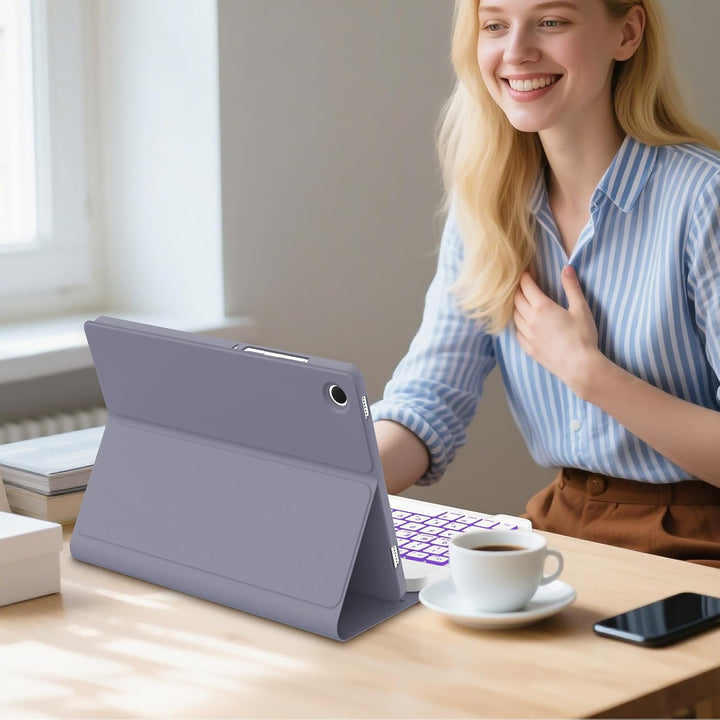 Hülle mit Tastatur für Samsung Galaxy Tab A11+ 11" (2025) & Galaxy Tab A9+ 11" (2023) – Deutsch Keyb