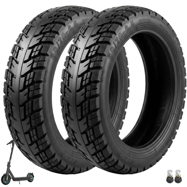 VOLOHAS 60/70-6,5 Offroad-Tubeless-Reifen 10 Zoll Dicker Reifen Ersatzreifen für Segway Ninebot Max