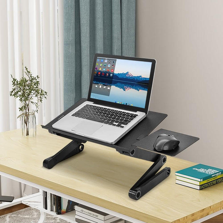 OHMG Laptop-Ständer, faltbar, für Laptop, Bett, Tablett, Leseständer, neigbar, für Sofa, Buch, Zeits