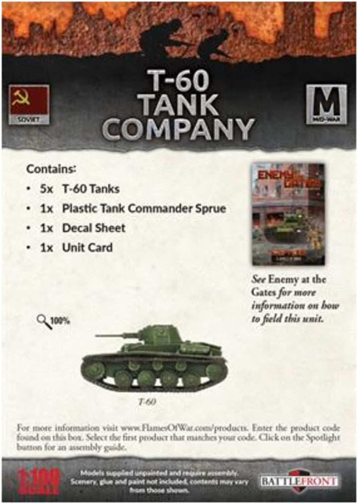 Flames of War: Mid War: Soviet: T-60 Tank Company (SBX45)