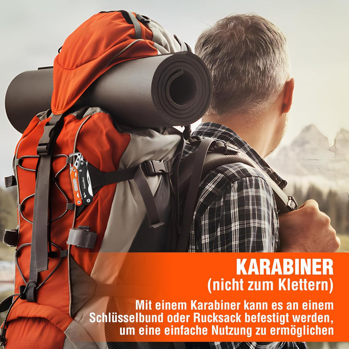 ValueMax Multifunktionszange, 9-in-1 Mini Multitool, Multifunktionstool mit Zange und Messer, Campin