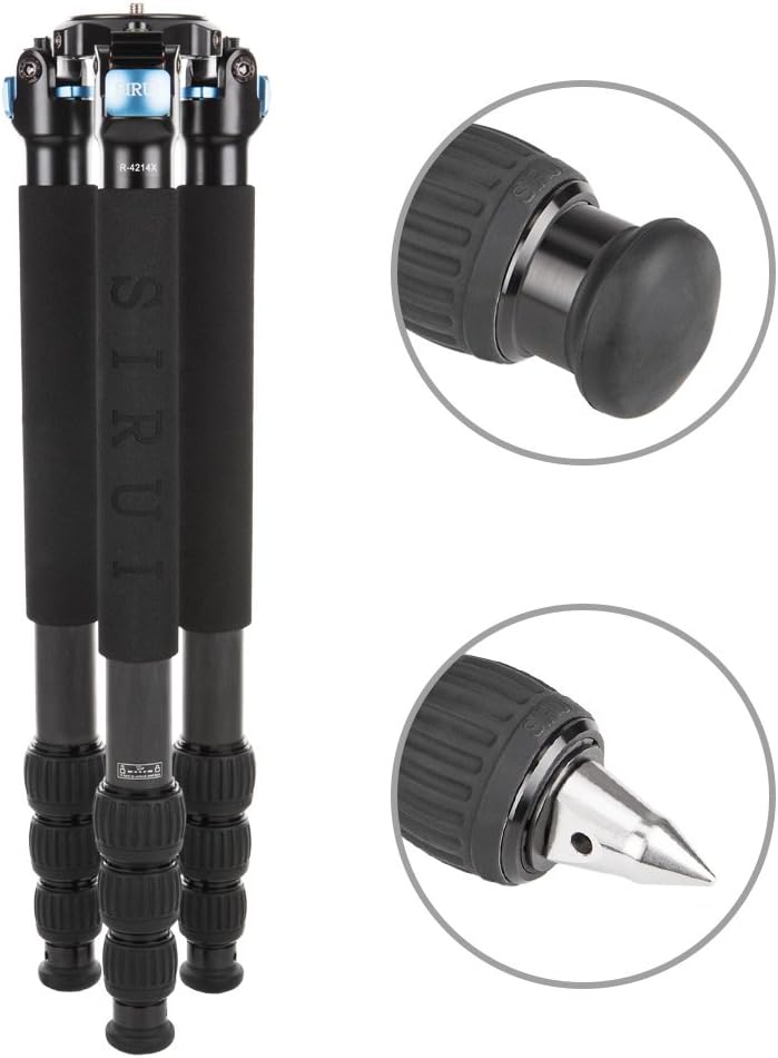 Sirui R-4214X Studio-Dreibeinstativ mit Adapterhalbschale/Tasche/Gurt, R-4214X
