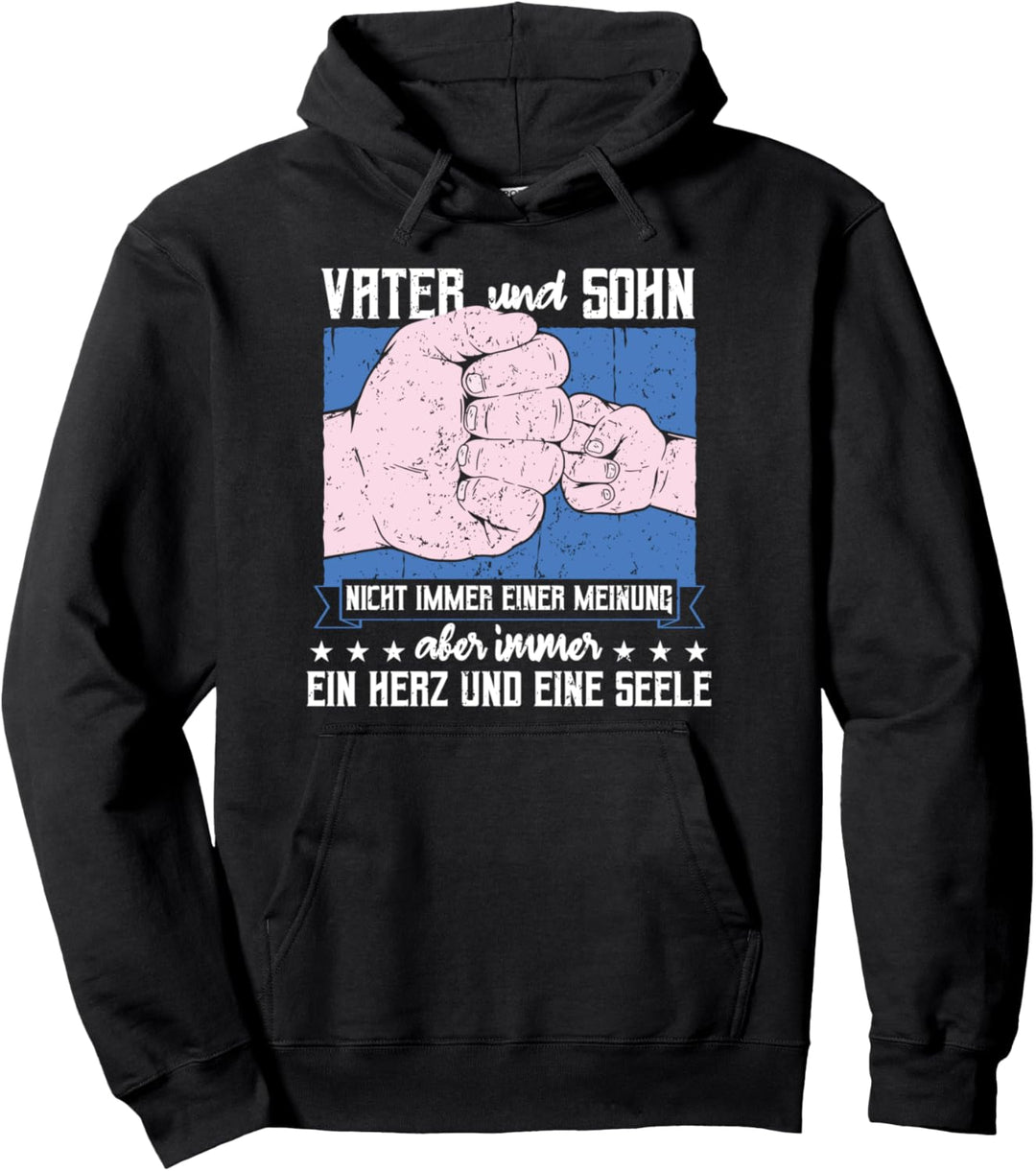 Vater & Sohn Nicht Immer Einer Meinung, Papa, Partnerlook Pullover Hoodie