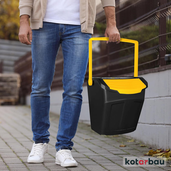 KOTARBAU® Mülltrennsystem Mülleimer Küche 3 Fächer Abfalleimer Deckel Plastik Küchenabfalleimer Küch
