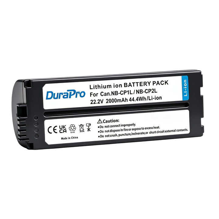 DuraPro 2000mAh NB-CP2L NB CP2L Battery Akku für Canon NB-CP1L CP2L Canon Fotodrucker SELPHY CP800,