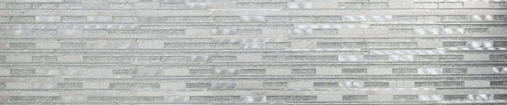 Mosaik Fliese Verbund Stäbchen Aluminium silber Verbund Glasmosaik für WAND BAD DUSCHE KÜCHE FLIESEN