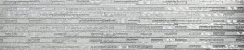 Mosaik Fliese Verbund Stäbchen Aluminium silber Verbund Glasmosaik für WAND BAD DUSCHE KÜCHE FLIESEN