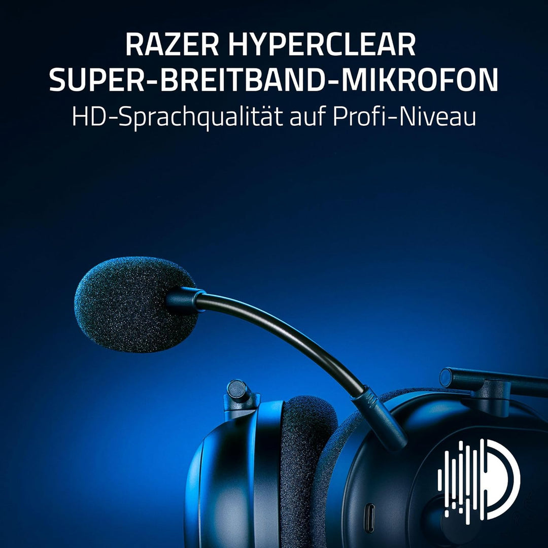 Razer Blackshark V2 Pro (Playstation) - Kabelloses Konsolen E-Sport Headset für PS5 (Triforce 50mm T