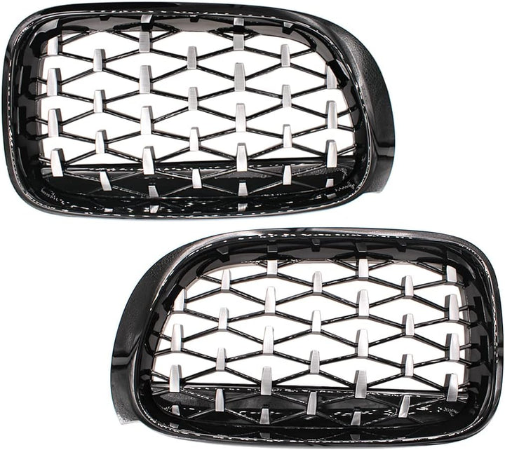 HZYCKJ Front Kühlergrille für BMW F26 X4 F25 LCI X3 Facelift 2014-2018 Diamond Nierengrill Grills Au