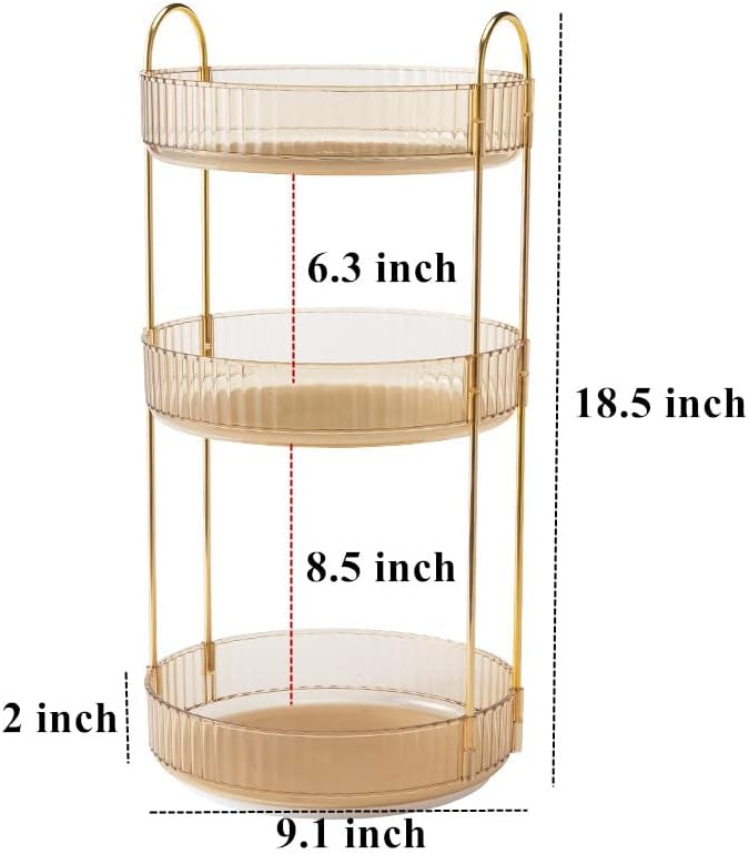 Make Up Organizer, 360° Drehbar Kosmetik Organizer, Beauty Organizer, Hautpflege Organizer für Badez