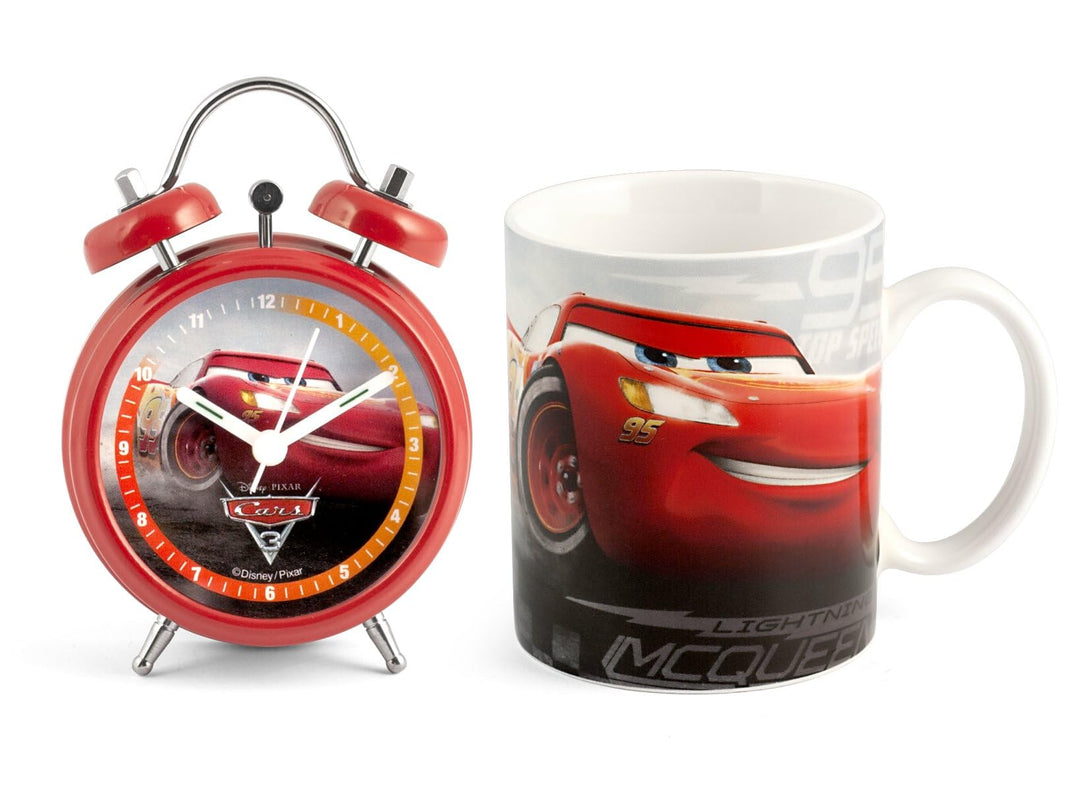 Home Disney Cars Mug Wecker Set, Porzellan, rot, Einheitsgrösse, 2