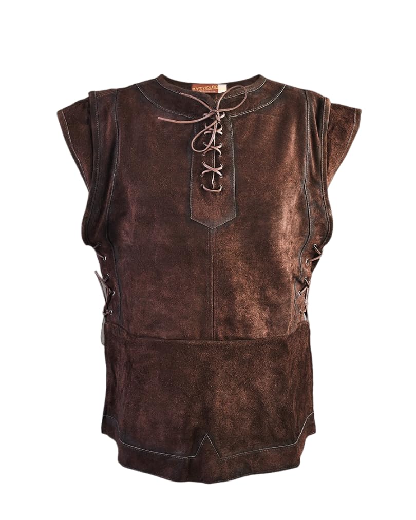 MYTHOLON Penda Lederwams Wildleder, braun, S-M M Braun, M Braun