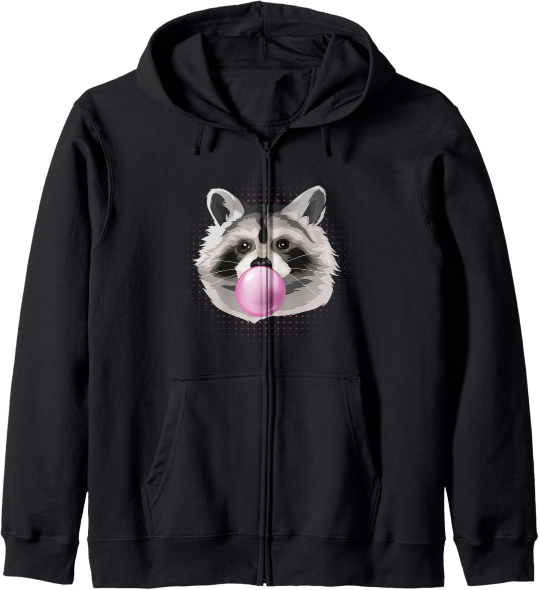 Tier des Waldes Trash Panda Süsses Kaugummi Waschbär Kapuzenjacke