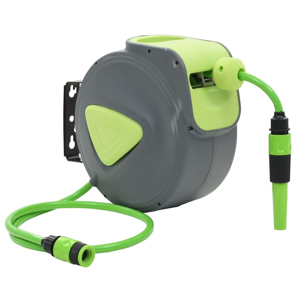 vidaXL Automatische einziehbare Wasserschlauchtrommel zur Wandmontage, 32,8 Zoll / 65,6 Zoll / 98,4