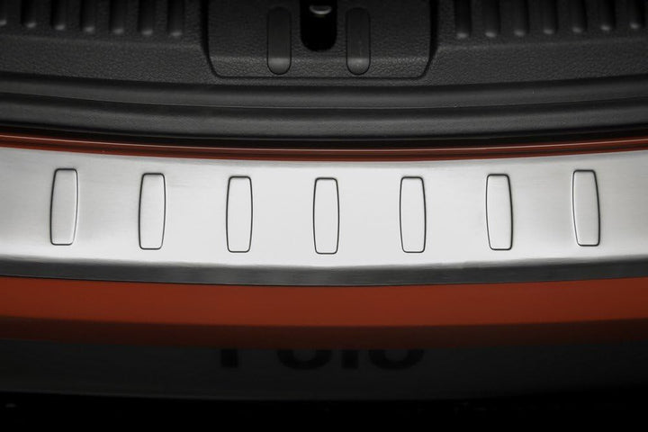 Edelstahl Heckstossstangenschutz Seat Alhambra II / kompatibel mit Volkswagen Sharan II 2010- 'Ribs'