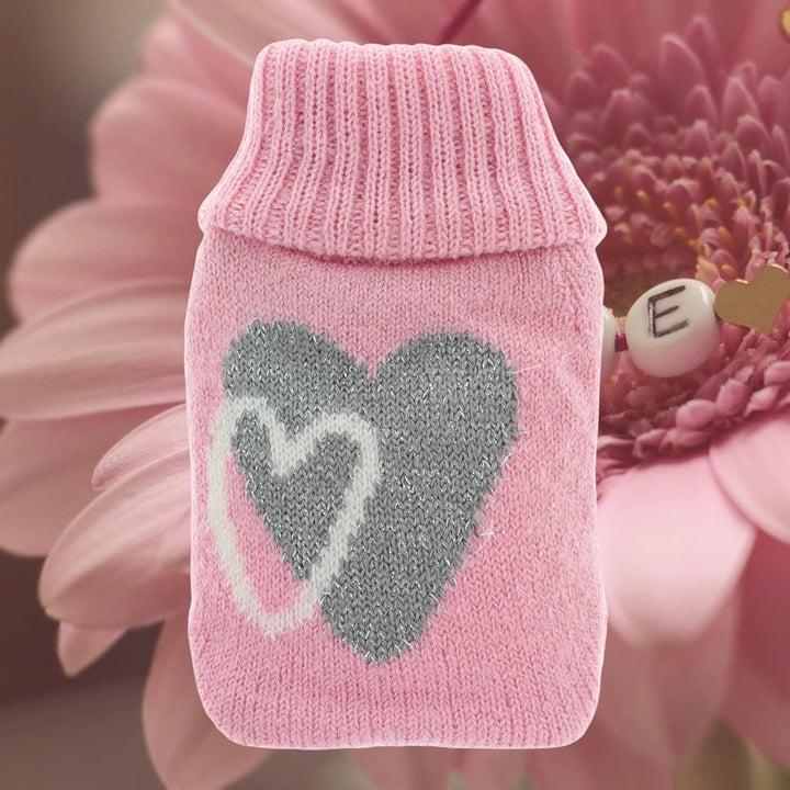 Set Handwärmer Taschenwärmer mit Strickhülle oder Fleeceüberzug, Fingerwärmer gegen kalte Hände im W
