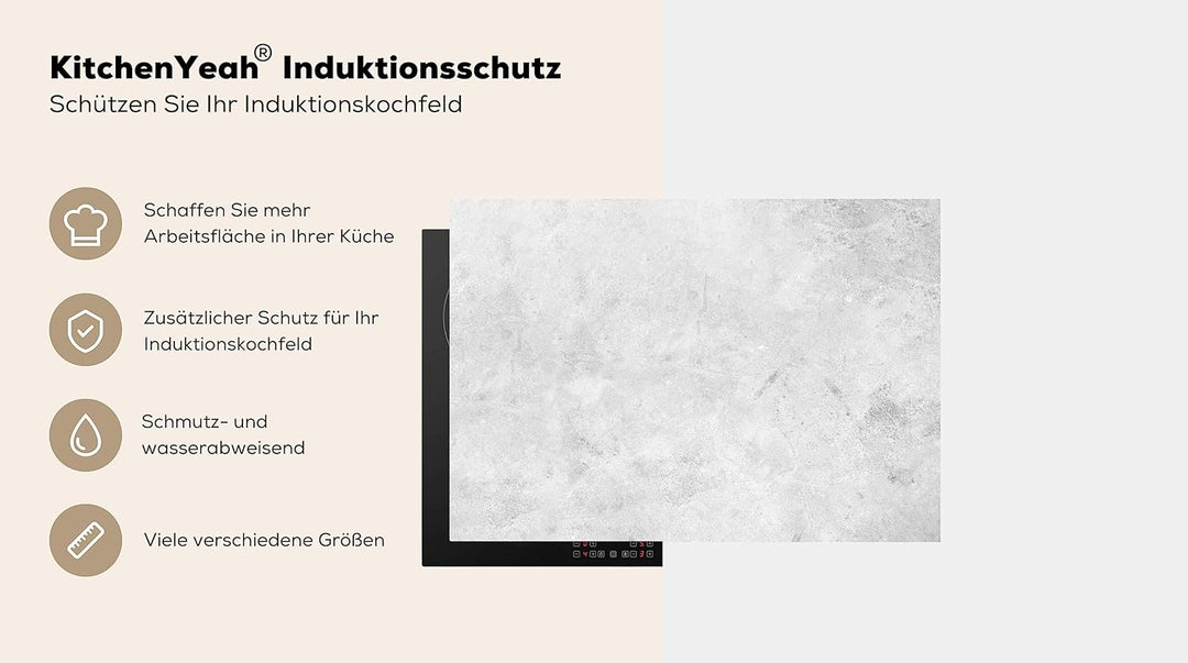KitchenYeah© Herdabdeckplatte Einteilig Küche Ceranfeld Abdeckplatte Cerankochfeld Abdeckung Indukti