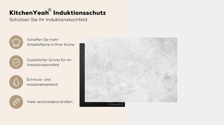KitchenYeah© Herdabdeckplatte Einteilig Küche Ceranfeld Abdeckplatte Cerankochfeld Abdeckung Indukti