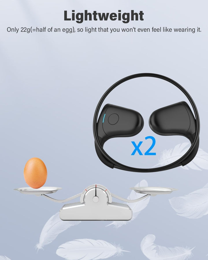 SANOTO Knochenschall Kopfhörer Bluetooth, Open Ear Kopfhörer Bluetooth 5.3, IPX6 wasserdichte Schwei