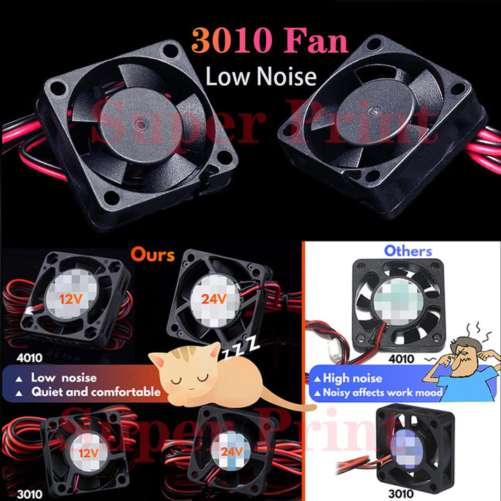 Super Print V6 Volcano Hotend 12V Kit, Remote Bowen Print J-head Hotend,Titanium Alloy HeatBreak,Coo